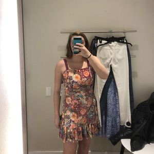 NWT size 6 sequin aqua dress from Bloomingdales